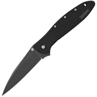 Kershaw Leek Black KSX1660CKTB Black Cerakote Aluminum Handles BLEMISHED *FREE SHIPPING*