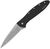 Kershaw Leek Black KS1660SWBLK Anodized Aluminum Handles *FREE SHIPPING*