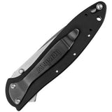 Kershaw Leek Black KS1660SWBLK Anodized Aluminum Handles *FREE SHIPPING*