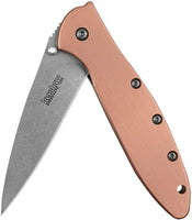 Kershaw Leek Copper KS1660CU Solid Copper Handles *FREE SHIPPING*