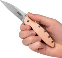 Kershaw Leek Copper KS1660CU Solid Copper Handles *BLEMISHED* *FREE SHIPPING*