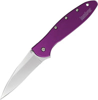 Kershaw Leek Purple KS1660PUR Anodized Aluminum Handles *FREE SHIPPING*